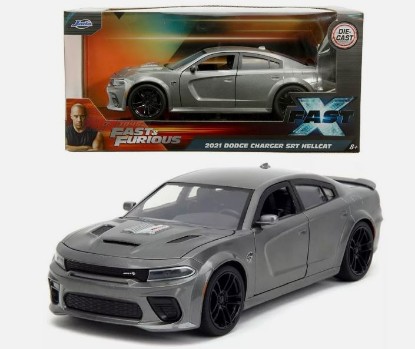Immagine di DODGE CHARGER 2021 FAST & FURIOUS FAST X DARK GREY 1:24