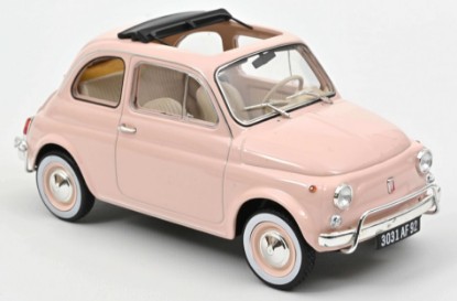Immagine di FIAT 500 L 1968 PINK WITH SPECIAL BIRTH PACK 1:18