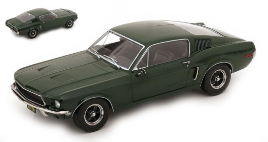 Immagine di FORD MUSTANG GT FASTBACK BULLIT 1968 DARK GREEN 1:18