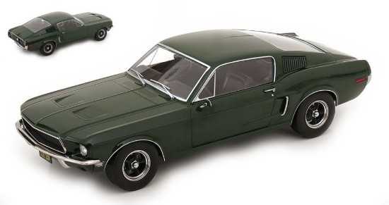 Immagine di FORD MUSTANG GT FASTBACK BULLIT 1968 DARK GREEN 1:18