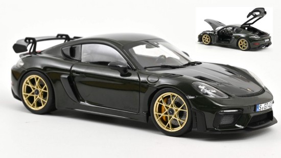 Immagine di PORSCHE CAYMAN GT4 RS W/WEISSACH PACK 2023 BREWSTER GREEN 1:18