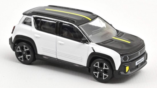 Immagine di RENAULT 4 E-TECH ELECTRIC 2025 WHITE AND BLACK 1:64