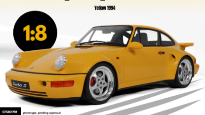 Immagine di PORSCHE 911 [964] TURBO S 1994 YELLOW 1:8