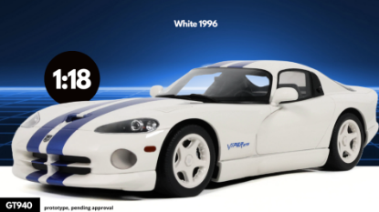 Immagine di DODGE VIPER GTS 1996 WHITE 1:18