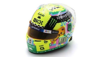 Immagine di CASCO LANDO NORRIS BRITAIN GP 2024 MC LAREN 1:5