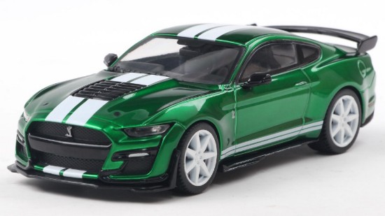 Immagine di SHELBY MUSTANG GT500 2020
ERUPTION GREEN METALLIC
W/WHITE STRIPES 1:43