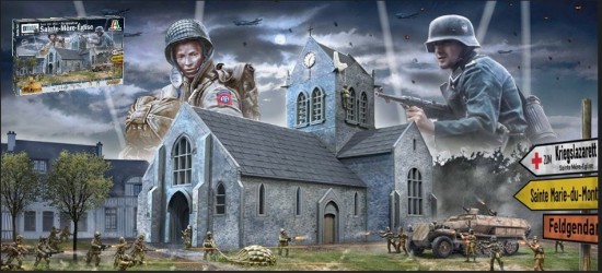 Immagine di BATTLE OF NORMANDY SAINT-MERE-EGLISE 6 JUNE 1944  KIT 1:72