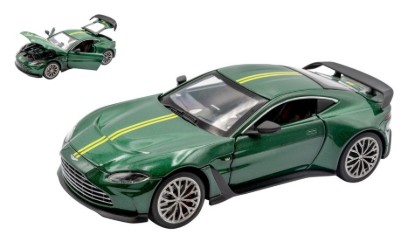 Immagine di ASTON MARTIN V12 VANTAGE GREEN W/YELLOW STRIPES 1:24