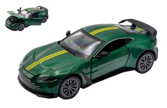 Immagine di ASTON MARTIN V12 VANTAGE GREEN W/YELLOW STRIPES 1:32