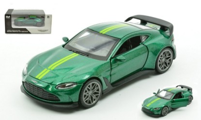 Immagine di ASTON MARTIN V12 VANTAGE GREEN W/YELLOW STRIPES 1:43