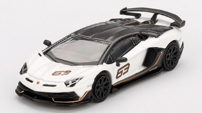 Immagine di LAMBORGHINI AVENTADOR SVJ N.63 2022 BIANCO ASOPO 1:64