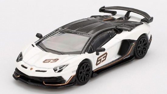 Immagine di LAMBORGHINI AVENTADOR SVJ N.63 2022 BIANCO ASOPO 1:64
