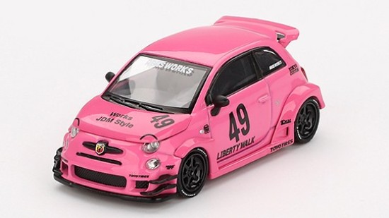 Immagine di FIAT 595 ABARTH LB-WORKS X ABAS WORKS 2024 PINK 1:64