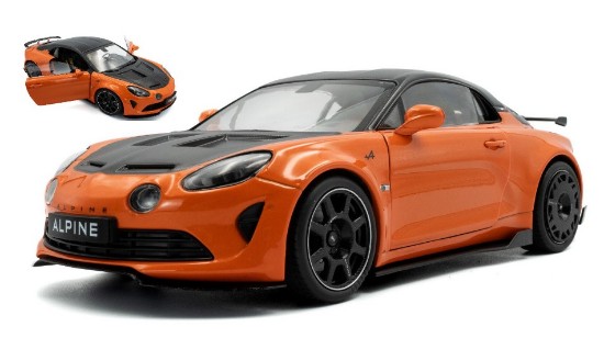 Immagine di ALPINE A110 RADICALE COUPE 2024 ORANGE/BLACK 1:18