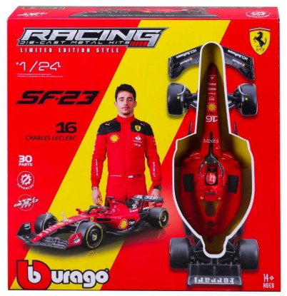 Immagine di FERRARI SF-23 N.16 CHARLES LECLERC F1 2023 WITH HELMET KIT 1:24