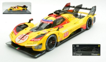 Immagine di FERRARI 499P N.83 LE MANS 2024 KUBICA-YIFEI-SCARCMAN W/ACRYLIC BOX 1:18