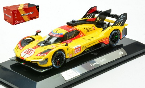 Immagine di FERRARI 499P N.83 LE MANS 2024 KUBICA-YIFEI-SCARCMAN SIGNATURE 1:43