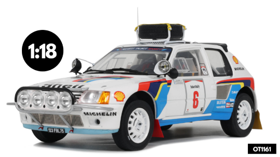 Immagine di PEUGEOT 205 T16 N.6 RALLY SAFARI 1985 T.
SALONEN 1:18