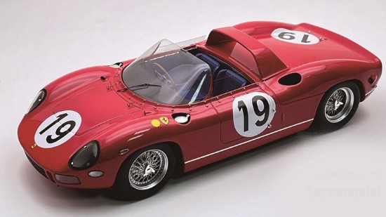 Immagine di FERRARI 330P N.19 3rd LE MANS 1964 BANDINI-SURTEES 1:18