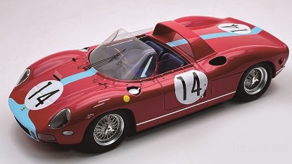 Immagine di FERRARI 330P N.14 2nd LE MANS 1964 HILL-BONNIER 1:18