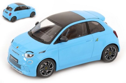 Immagine di FIAT 500e ABARTH 2024 LIGHT BLUE 1:18
