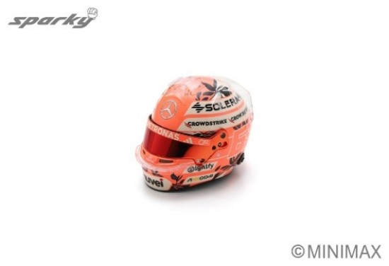 Immagine di CASCO GEORGE RUSSELL MIAMI GP 2025 MERCEDES 1:5