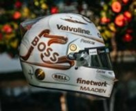 Immagine di CASCO FERNANDO ALONSO CHINA GP 2025 ASTON MARTIN 1:5