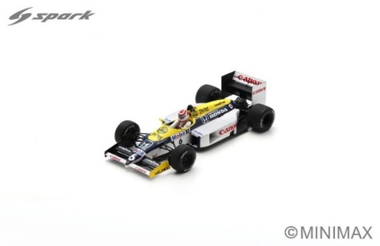 Immagine di WILLIAMS FW11 N.6 WINNER BRAZIL GP 1986 NELSON PIQUET 1:18