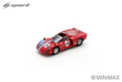 Immagine di ALFA ROMEO T33-2 N.178 5th TARGA FLORIO 1968 A.PILETTE-R.SLOTEMAKER 1:43