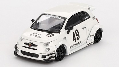 Immagine di FIAT 595 ABARTH LB-WORKS X ABAS WORKS 2024 GARA WHITE 1:64