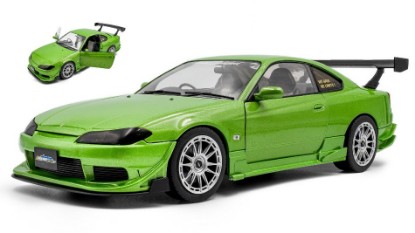 Immagine di NISSAN SILVIA (S15) COUPE SPEC-R AERO 1999 MET.GREEN 1:18