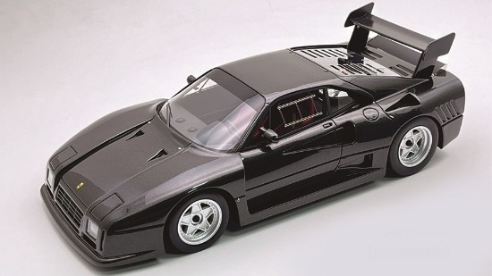 Immagine di FERRARI 288 GTO EVOLUZIONE 1985 MET.BLACK/SILVER WHEELS 1:18
