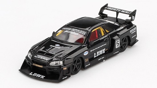 Immagine di NISSAN ER34 NISSAN LB-ER34
SUPER SILHOUETTE SKYLINE 2024 BLACK 1:64