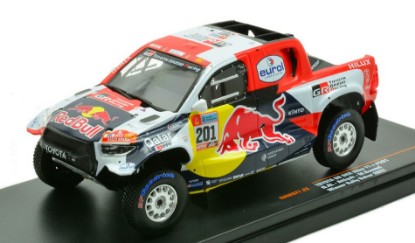 Immagine di TOYOTA GR DKR HILUX T N.201 RALLY DAKAR 2022 ATTIYAH-BAUMEL 1:43