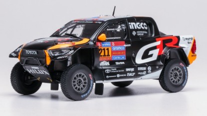 Immagine di TOYOTA GR DKR HILUX EVO T1+ N.211 RALLY DAKAR 2025 HENK-BRETT 1:43
