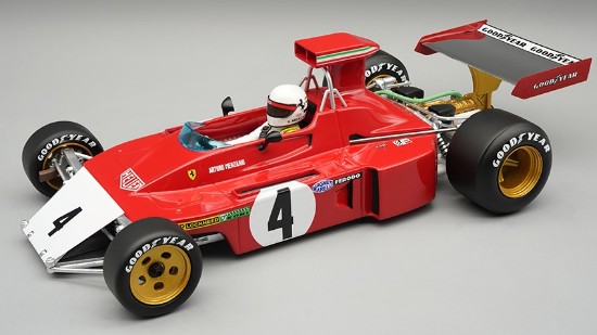 Immagine di FERRARI 312B3-73 N.4 CANADA GP A.MERZARIO W/DRIVER AND CRASHED NOSE 1:18