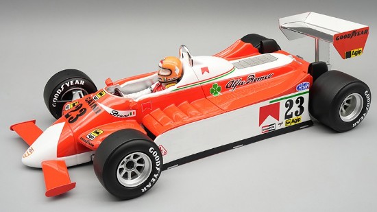 Immagine di ALFA ROMEO 179 N.23 MONACO GP 1980 B.GIACOMELLI W/DRIVER 1:18
