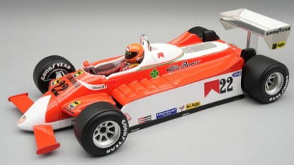 Immagine di ALFA ROMEO 179 N.22 OLANDA GP 1980 V.BRAMBILLA W/DRIVER 1:18