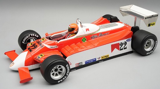 Immagine di ALFA ROMEO 179 N.22 OLANDA GP 1980 V.BRAMBILLA W/DRIVER 1:18