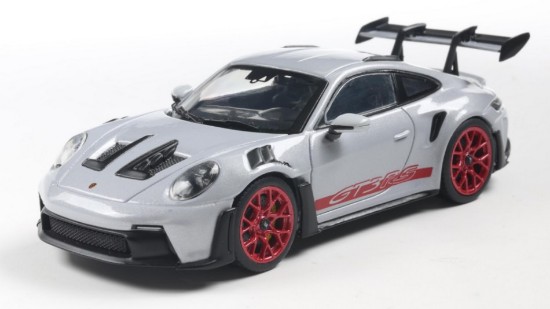 Immagine di PORSCHE 911 (992) GT3 RS 2023 MET.ICE GREY/PYRO RED 1:43