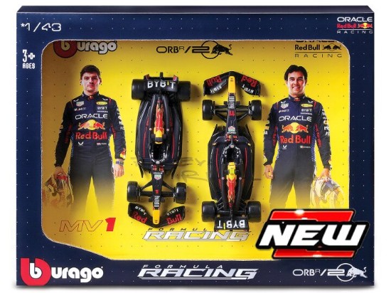 Immagine di RED BULL RB20 SET N.1 M.VERSTAPPEN + N.11 S.PEREZ 2024 1:43
