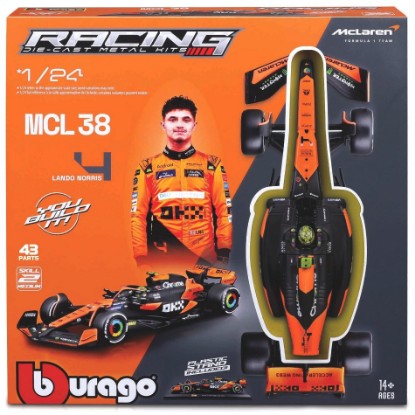 Immagine di MC LAREN MCL38 N.4 LANDO NORRIS 2024 KIT 1:24
