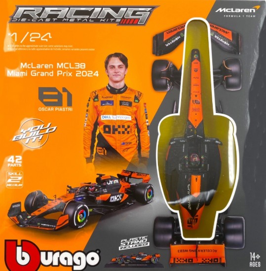 Immagine di MC LAREN MCL38 N.81 OSCAR PIASTRI 2024 KIT 1:24