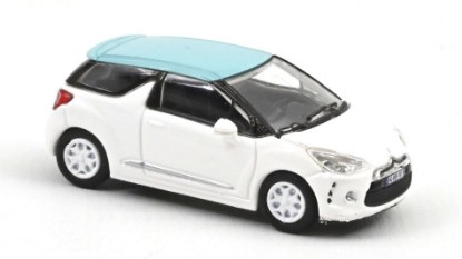 Immagine di CITROËN DS3 2010 BANQUISE WHITE AND BLUE BOTICELLI ROOF 1:87