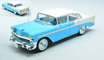 Immagine di CHEVROLET BEL AIR 4-DOOR HARD TOP 1956 LIGHT BLUE 1:24