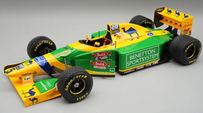 Immagine di BENETTON B193B BRITISH GP 1993 RAIN TYRES M.SCHUMACHER 1:18