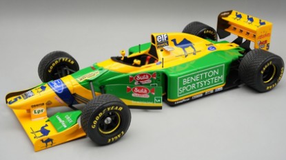 Immagine di BENETTON B193B BRITISH GP 1993 RAIN TYRES M.SCHUMACHER 1:18