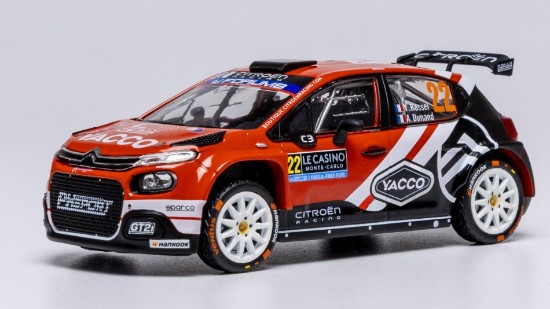 Immagine di CITROEN C3 N.22 RALLY2 MONTE CARLO 2025 ROSSEL-DUNAND 1:43