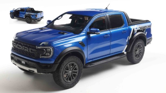 Immagine di FORD RANGER RAPTOR 2024 BLUE LIGHTNING 1:18