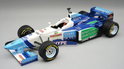Immagine di BENETTON B196 N.3 BRAZIL GP 1996 RAIN TYRES J.ALESI 1:18